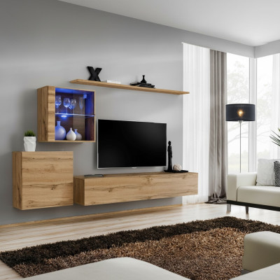 Wohnwand Moderne TV Ständer Wohnzimmer Möbel Design Wand Regale Komplett