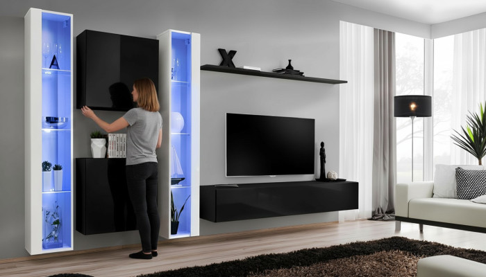 Wohnzimmermöbel Designer Luxus tv Ständer Designer Wand Regal Komplett