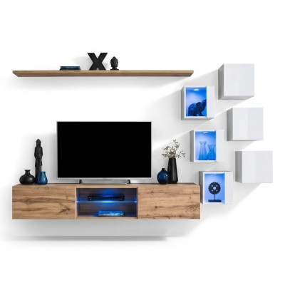 Wohnzimmermöbel Sideboard Holzmöbel Luxus Set Einrichtung Komplett Wandschrank