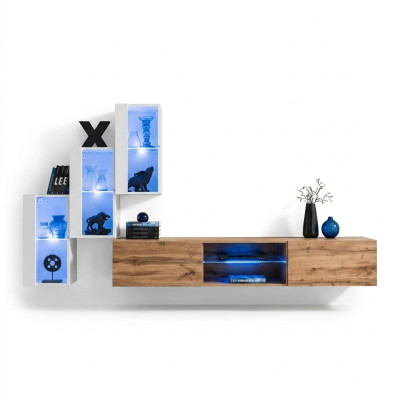 Wohnzimmer Neu Wohnwand Einrichtung Modern Modern TV-Ständer Wandschrank