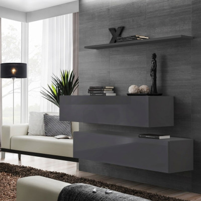 Moderne Wohnwand Einrichtung Luxus Designer Komplette Set 3tlg.Wohnzimmermöbel
