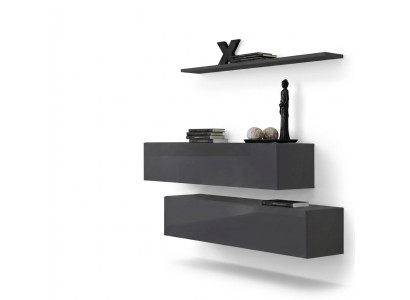 Moderne Wohnwand Einrichtung Luxus Designer Komplette Set 3tlg.Wohnzimmermöbel