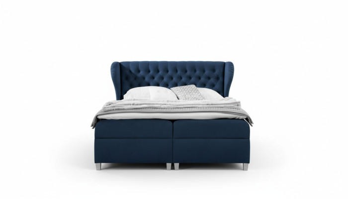 Luxus Boxspringbett Schlafzimmer Bett Polsterbett Modern 160x200cm Holz