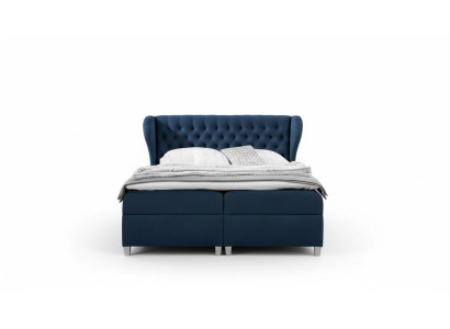 Luxus Boxspringbett Schlafzimmer Bett Polsterbett Modern 160x200cm Holz
