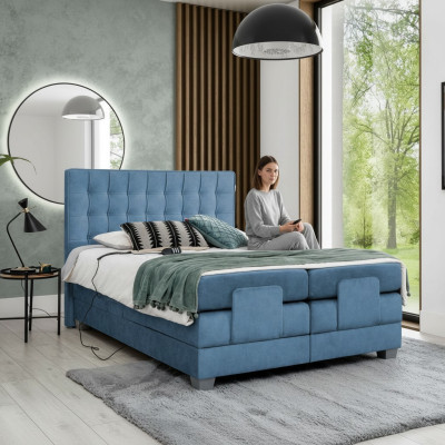 Blau Bett Schlafzimmer Doppelbett Einrichtung Polsterbett Modern Einrichtung