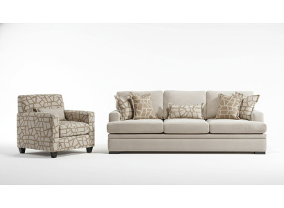 Wohnzimmer Möbel Sofagarnitur 2tlg Dreisitzer Sofa Modern Sessel Design