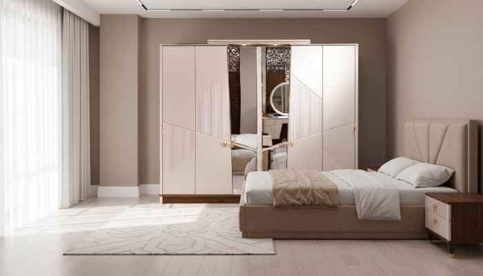 Kleiderschrank Schlafzimmer Einrichtung Modern Schrank Design Holz Möbel