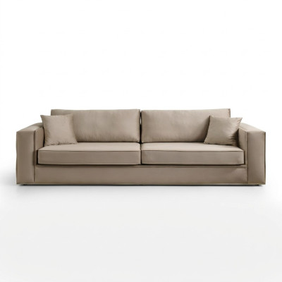 Design Möbel Modern Sofa 3 Sitzer Wohnzimmer Luxus beige 235cm Sofas