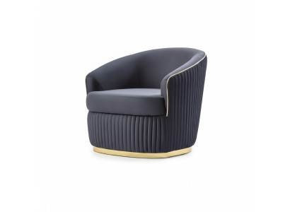 Designer Club Lounge Sessel blau Relax für Wohnzimmer Hotel Luxus Neu