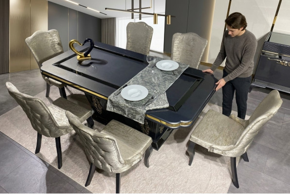 Esszimmer Set Ess Gruppe Tisch 7tlg Komplett Set Esstisch 6 Stühle Garnitur