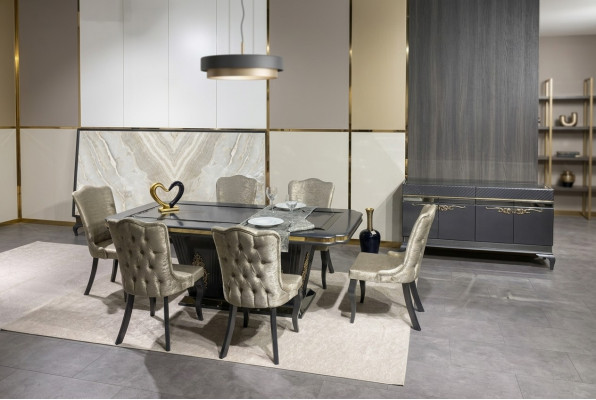 Esszimmer Set Ess Gruppe Tisch 7tlg Komplett Set Esstisch 6 Stühle Garnitur