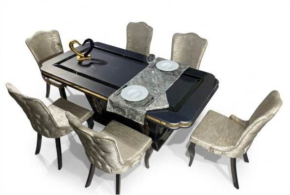 Esszimmer Set Ess Gruppe Tisch 7tlg Komplett Set Esstisch 6 Stühle Garnitur