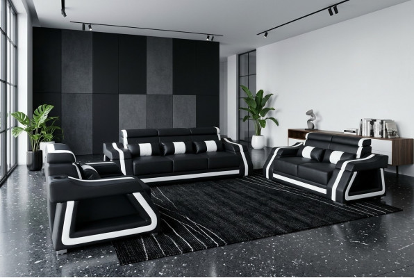 Sofagarnitur 3+2+1 Sitzer Set Design Sofa Polster Couchen Couch Modern Garnitur
