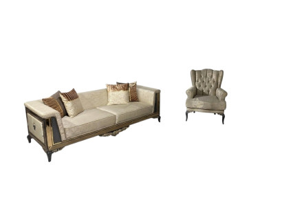 Design Sofas Polster Couchen Textil Relax Sofagarnitur 3+1 Sitzer Set
