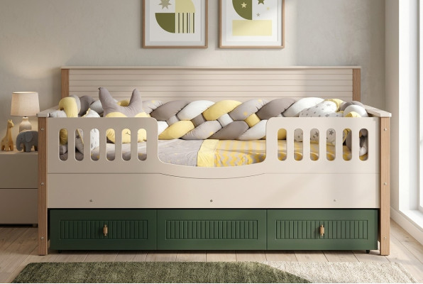 Bettrahmen Kinderbett Bett Kinderzimmer Kinderzimmermöbel Helles Holz