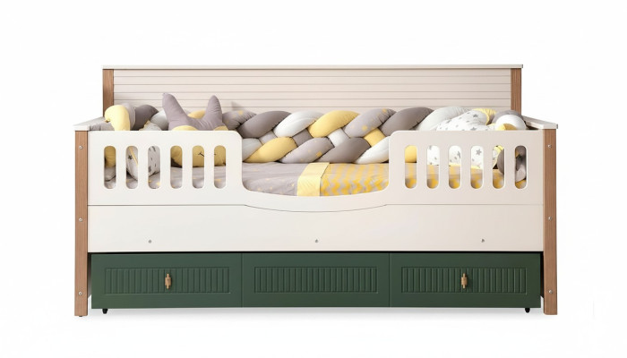 Bettrahmen Kinderbett Bett Kinderzimmer Kinderzimmermöbel Helles Holz