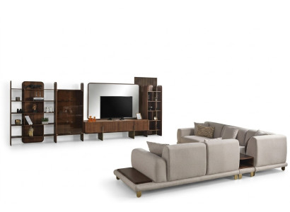 Stilvoll Wonzimmer Set Besteht aus Wohnwand Couchtisch und Beistelltisch
