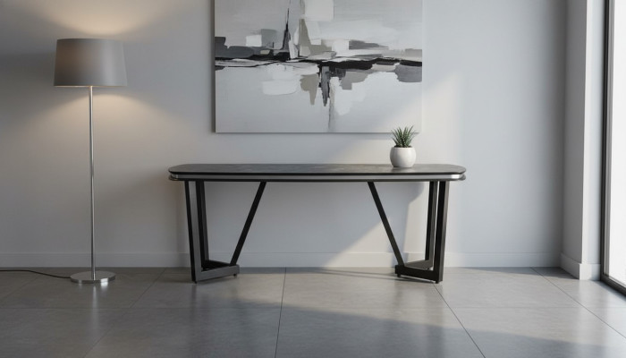 Esstisch Esszimmer Holz Esstische Tisch Stil Modern Schwarz Design