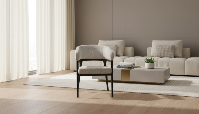 Weiß-Schwarzer Esszimmerstuhl Lehnstühle Designer Esszimmer Stühle Neu