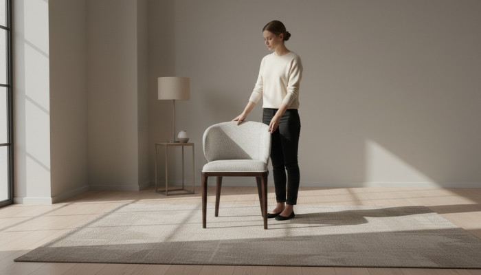 Exklusiver Grauer Stuhl Esszimmer Moderne Stühle Designer Polsterstuhl