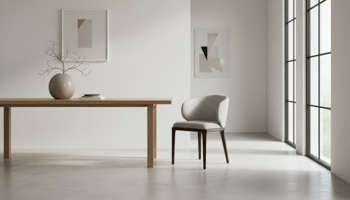 Exklusiver Grauer Stuhl Esszimmer Moderne Stühle Designer Polsterstuhl