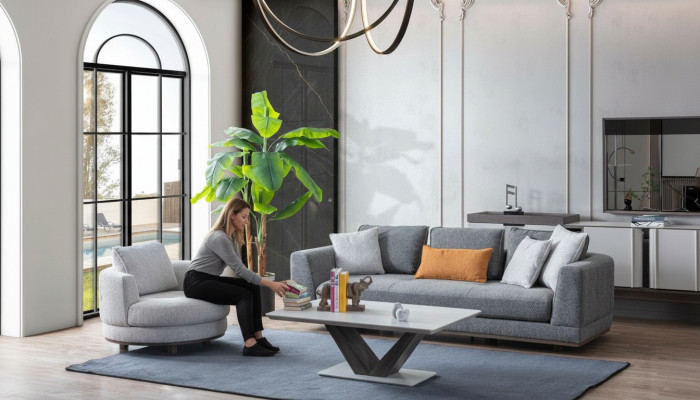Luxus Sofagarnitur Couch Polster Set Sofa Couchen 3tlg. Couchtisch