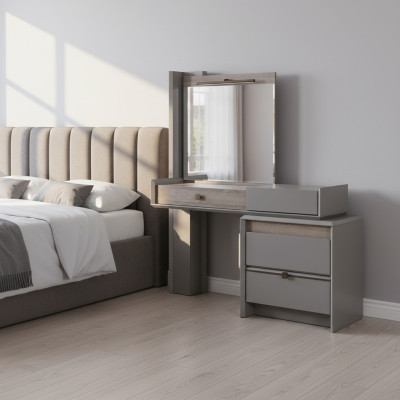 Moderner luxus Schminktisch in Schlafzimmer Konsole Tisch Neu Grau
