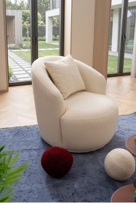 Sessel Modern Weiße Wohnzimmer Sitzmöbel Textil Design Möbel Lounge Club