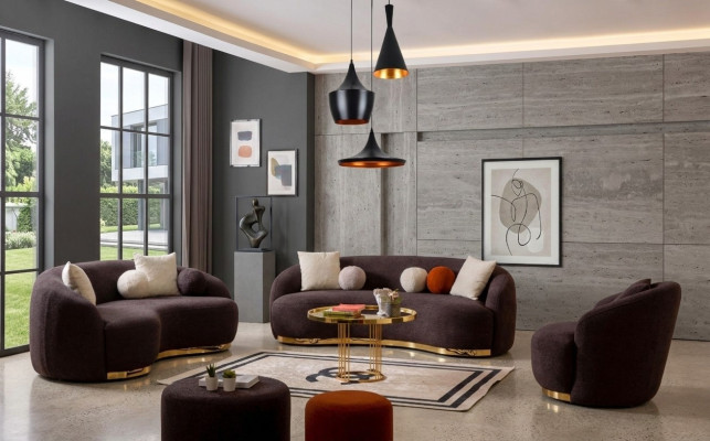 Stil Wohnzimmer Set Couchen Designer Sofagarnitur 4+3+1 Sitz Möbel