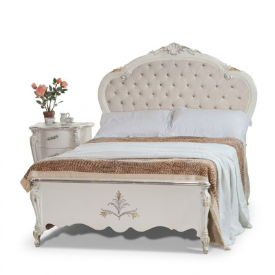 Design Bett 120x200cm Chesterfield Holzbett Betten Hotelzimmer Ehe
