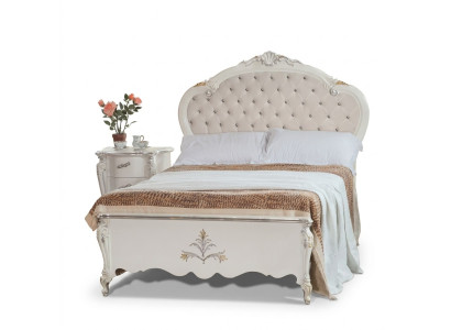 Design Bett 120x200cm Chesterfield Holzbett Betten Hotelzimmer Ehe