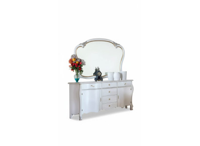 Sideboard Spiegel Anrichte Sideboard Holz Design Möbel Stil Kommode