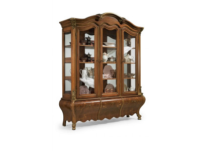 Luxus Holz Vitrine Anrichte Design Schränke Braun Italienische Möbel