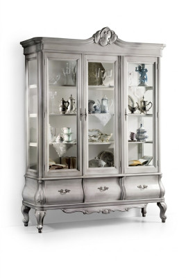 Holzvitrine Luxus Schrank Klassisches Sideboard Möbel Italienisch Schränke