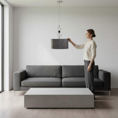 Kronleuchter Decke Kronleuchter Grau Klassische Pendelleuchte neu