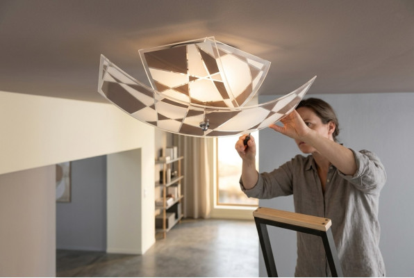 Luxus Kronleuchter Kristall Kronleuchter 2x Lampe Modern Weiß Lampe Neu