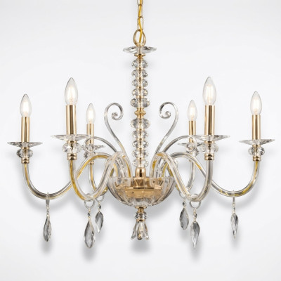 Luster Kristall Kronleuchter Lampe Deckenleuchte Leuchte Hängeleuchte neu
