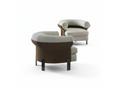 luxuriöse Sessel Modern Sessel Fernseh Couch 1 Sitzer Sofa Textil Stoff