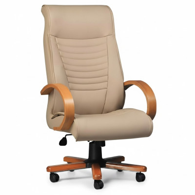 Luxus Gaming Chair Beige Bürostuhl Schreibtisch Drehstuhl Chefsessel Neu