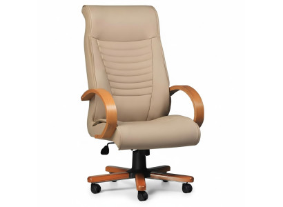 Luxus Gaming Chair Beige Bürostuhl Schreibtisch Drehstuhl Chefsessel Neu