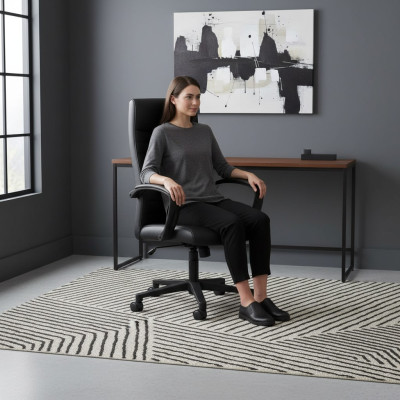 Büro Sessel Gaming Schwarz Stuhl Bürostuhl Schreibtisch Drehstuhl Möbel