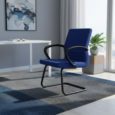 Hochwertiger Bürostuhl Gaming Modern Einzelstuhl Blau Bürostuhl Drehstuhl