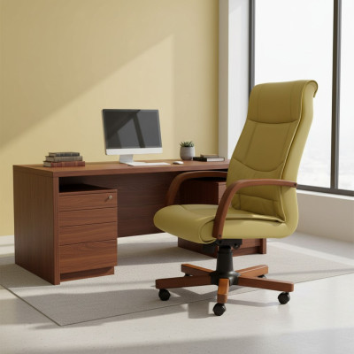 Luxus Stuhl Grün Bürostühle Polster Stuhl Design Möbel Bürodrehstuhl Neu