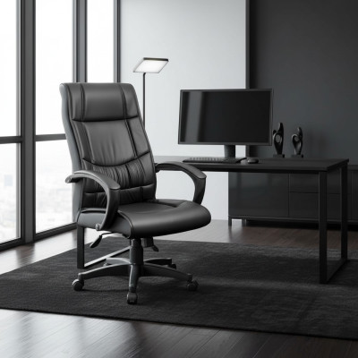 Luxuriöse Schwarz Bürostühle Polsterstühle Designer Möbel Bürodrehstuhl