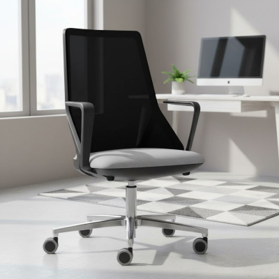 Luxus Schwarz Büro Stühle Modern Polster Stuhl Design Möbel Stühle