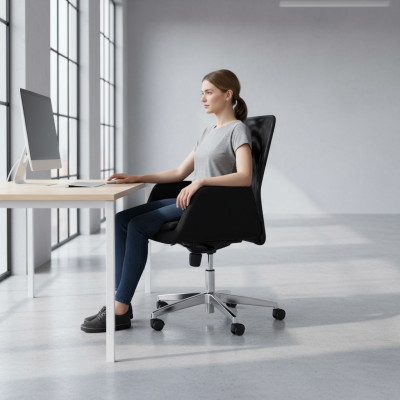 Sessel Textil Polster Drehbar Computer Stühle Möbel Büro Stuhl Chefsessel