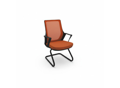 Hochwertig Bürostuhl Orange Schreibtischstuhl Modern Textilstuhl Stoff Neu