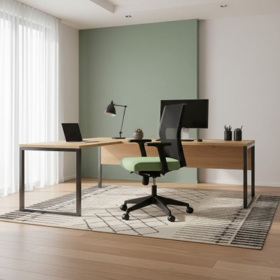 Bürostühle Luxus Grün gepolsterte Computerdrehstühle Möbel Chefsessel