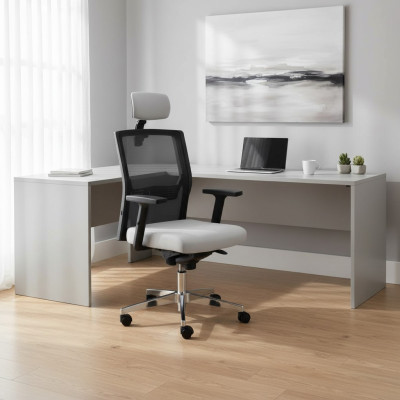 Bürostühle Grau Schreibtischstuhl Drehstuhl Chefsessel Mesh-Design Bürostuhl
