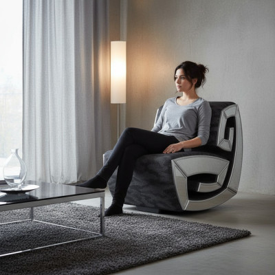 Exklusiver Einsitzer Designer Clubsessel Polstersessel Stilvolle Möbel
